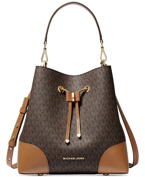 michael kors mercer gallery medium shoulder bag|mercer small logo bucket bag.